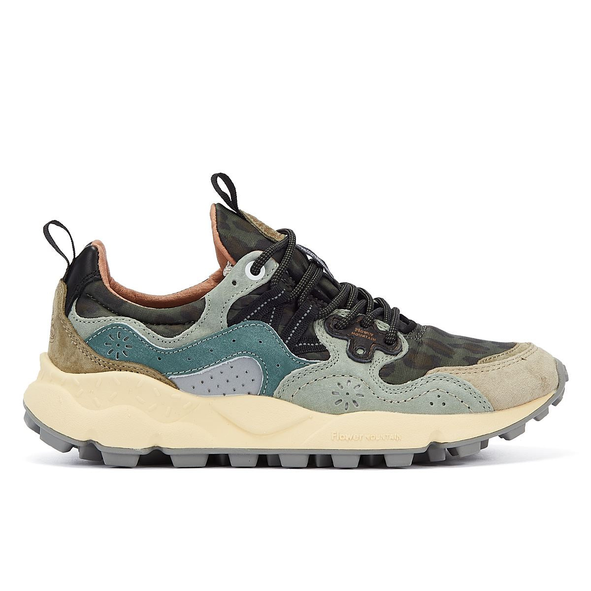 Flower Mountain Yamano 3 Schwarze Farbe/Graue Wildleder-Sneakers