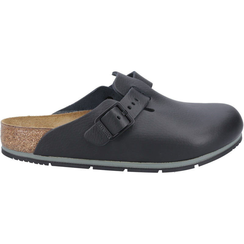 Birkenstock Boston Pro Damen Schwarzclogs Aus Leder