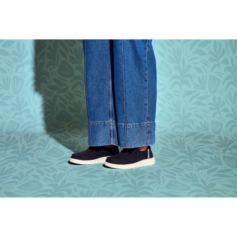 HEYDUDE Wendy Espadrille Woven Damen Espadrilles Aus Baumwollmischgewebe In Schwarz