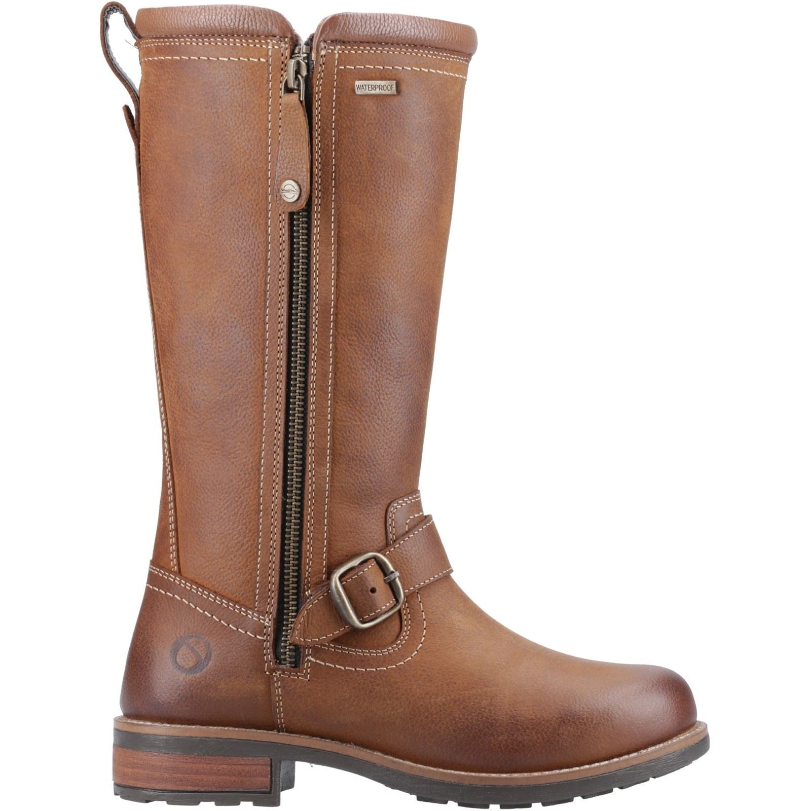 Cotswold Bourton Damen Stiefel aus Leder in Tan