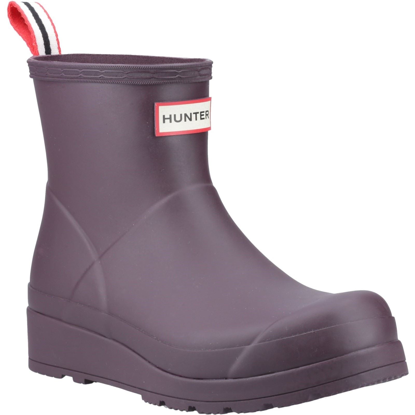 Hunter Play Short Gummistiefel Für Damen In Schwarz/Traube