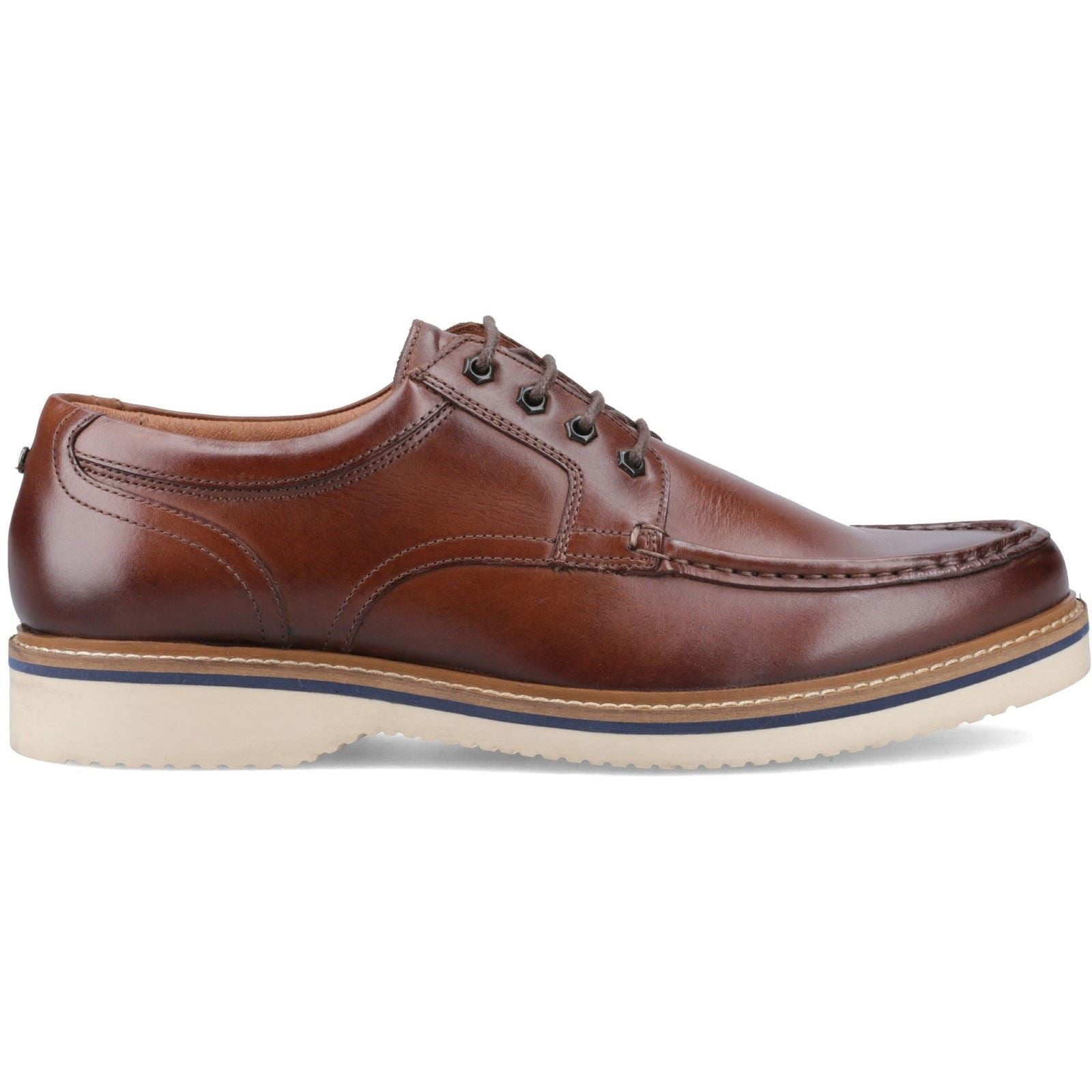 Base London Langdon Leder Herren Tan Bootsschuhe