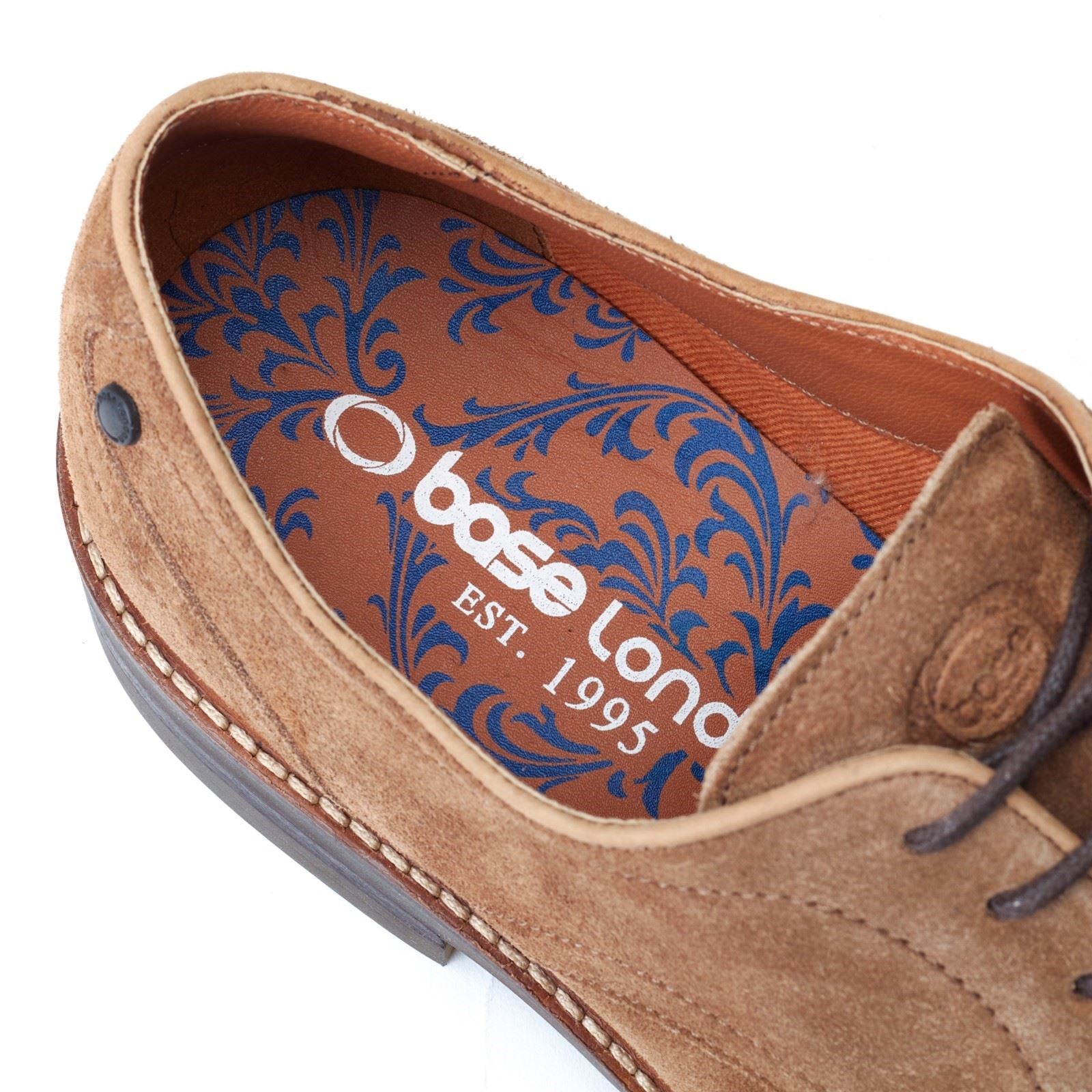 Base London Mawley Leder Herren Ingwer Oxford Schuhe