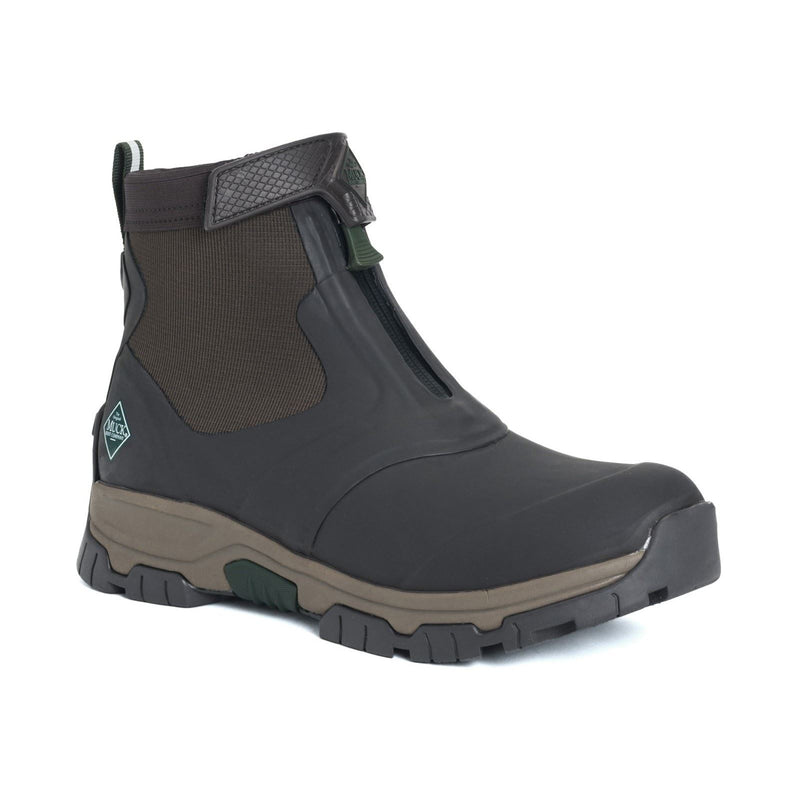 Muck Boots Apex Mid Zip Gummi-Dunkelbraune Gummistiefel