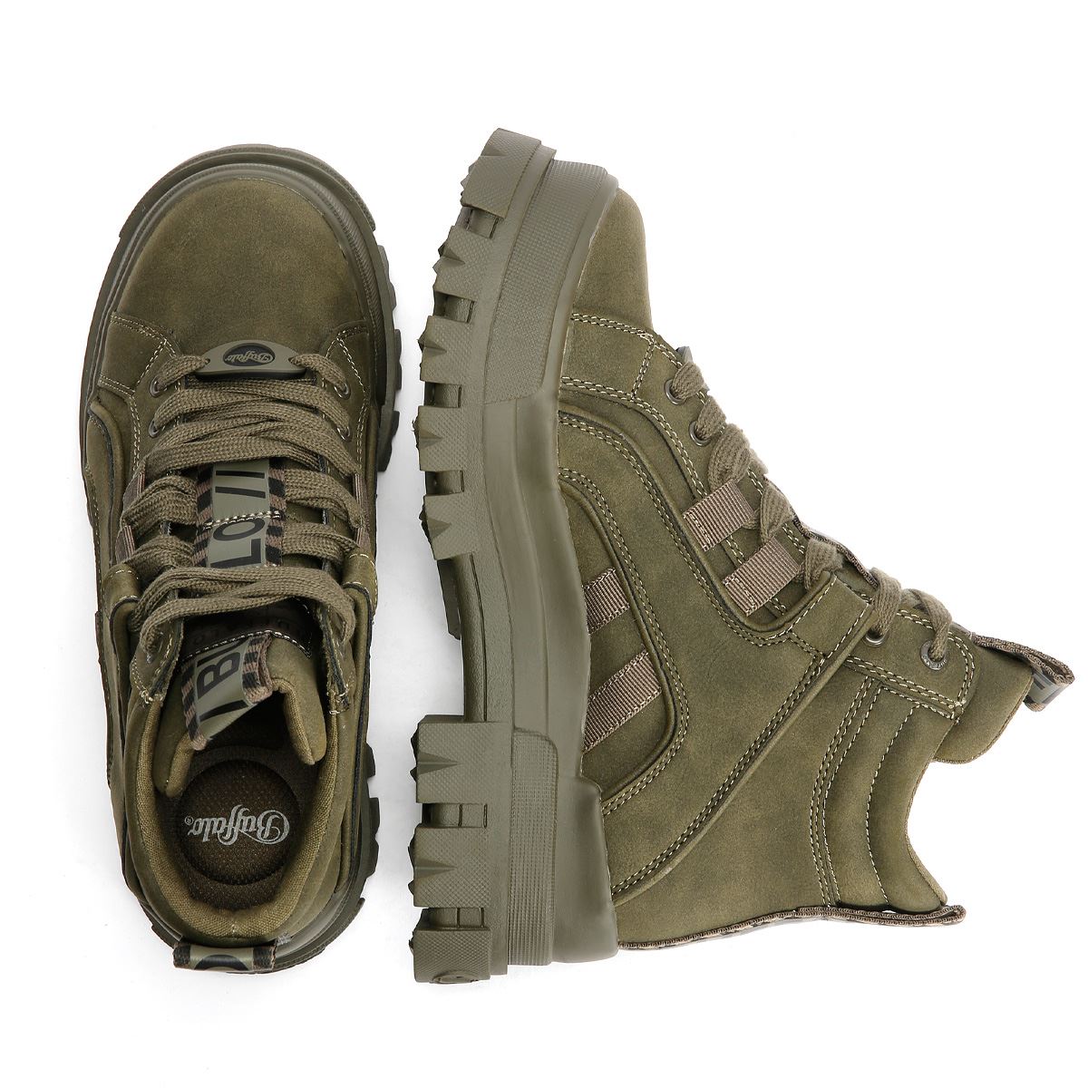 Buffalo Aspha NC Mid Damen Grüne Stiefel