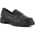 Dune Gild Damen Schwarze Farbe Lederloafer