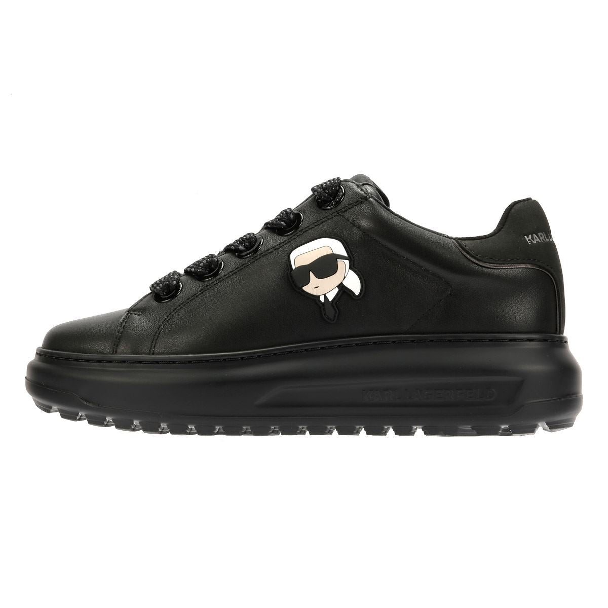 Karl Lagerfeld Kapri Lug Karl NFT Lo Lace Damen Sneaker Aus Schwarzem Leder