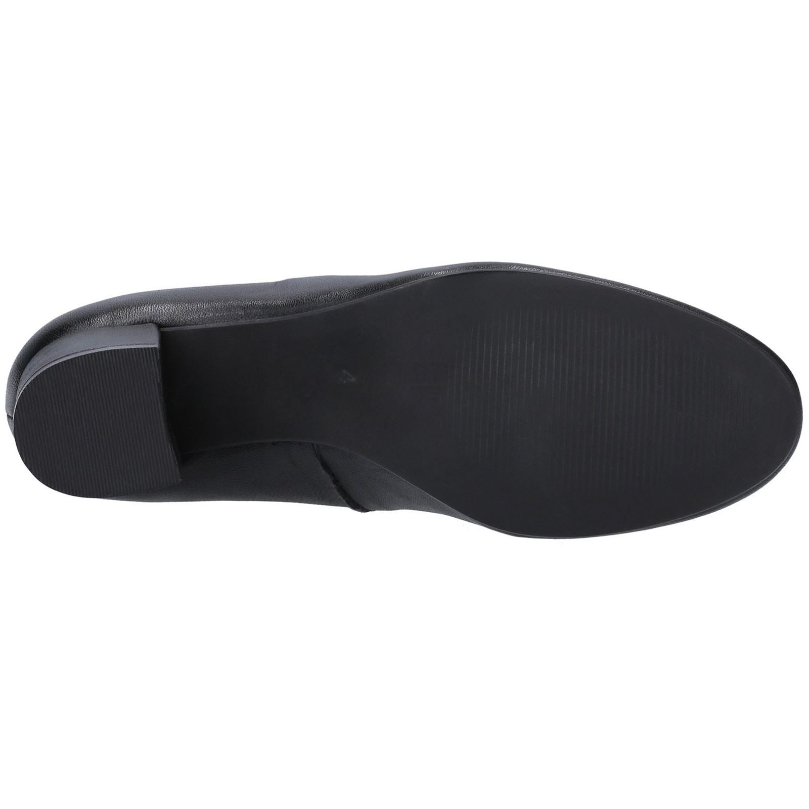 Hush Puppies Anna Wide Leder Frauen Schwarze Absätze