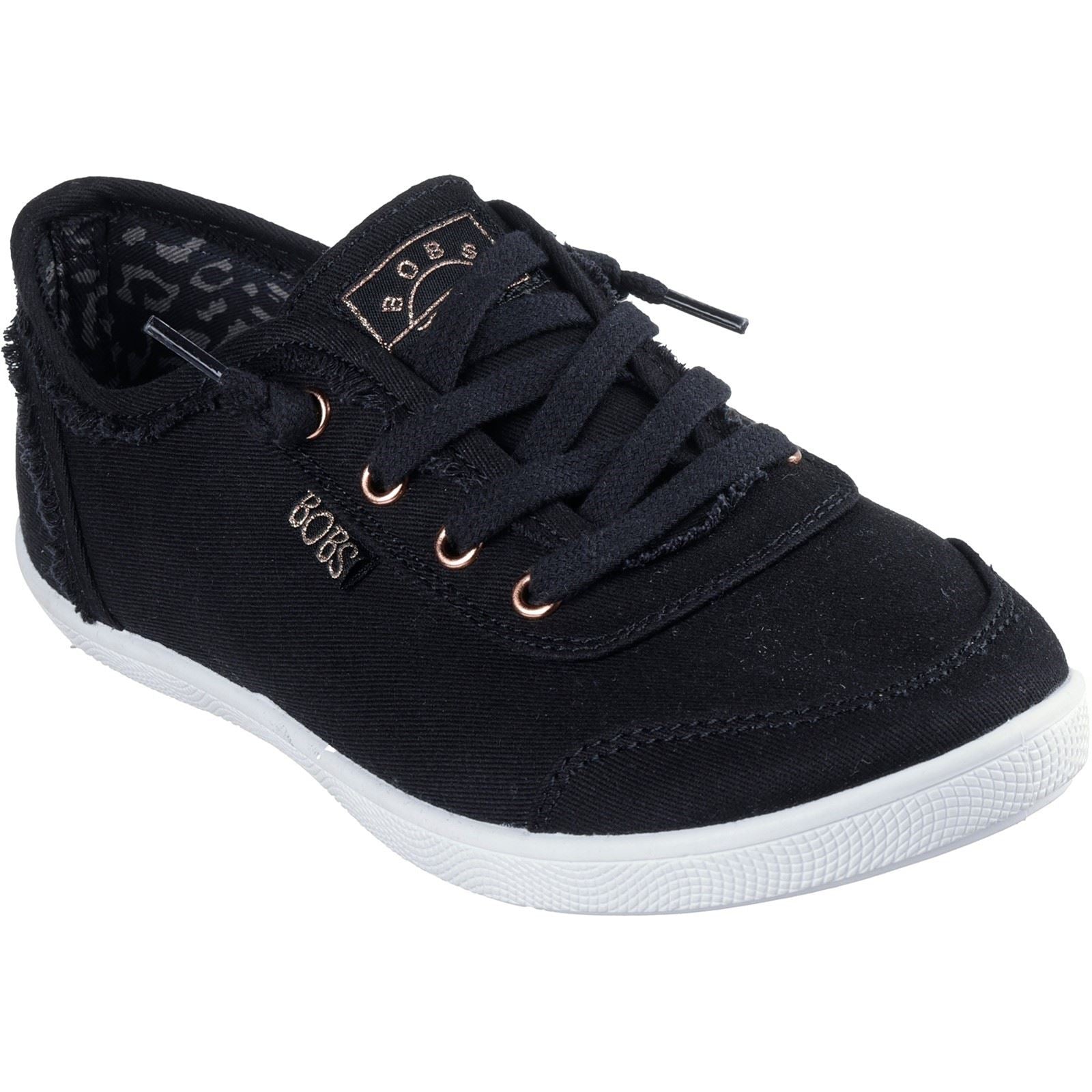 Skechers BOBS B Cute Damen Sneakers Aus Baumwolle In Schwarz