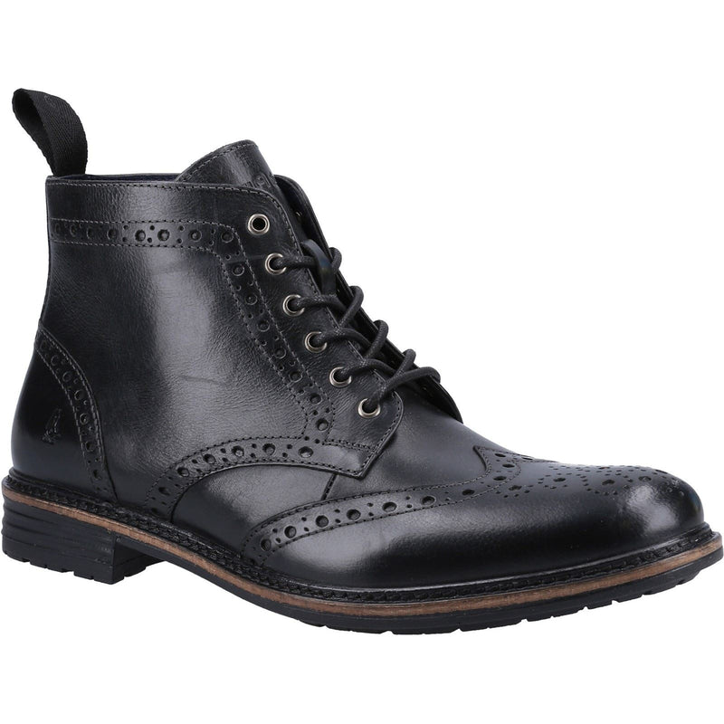 Hush Puppies Joshua Schwarze Farbe Herrenlederstiefel