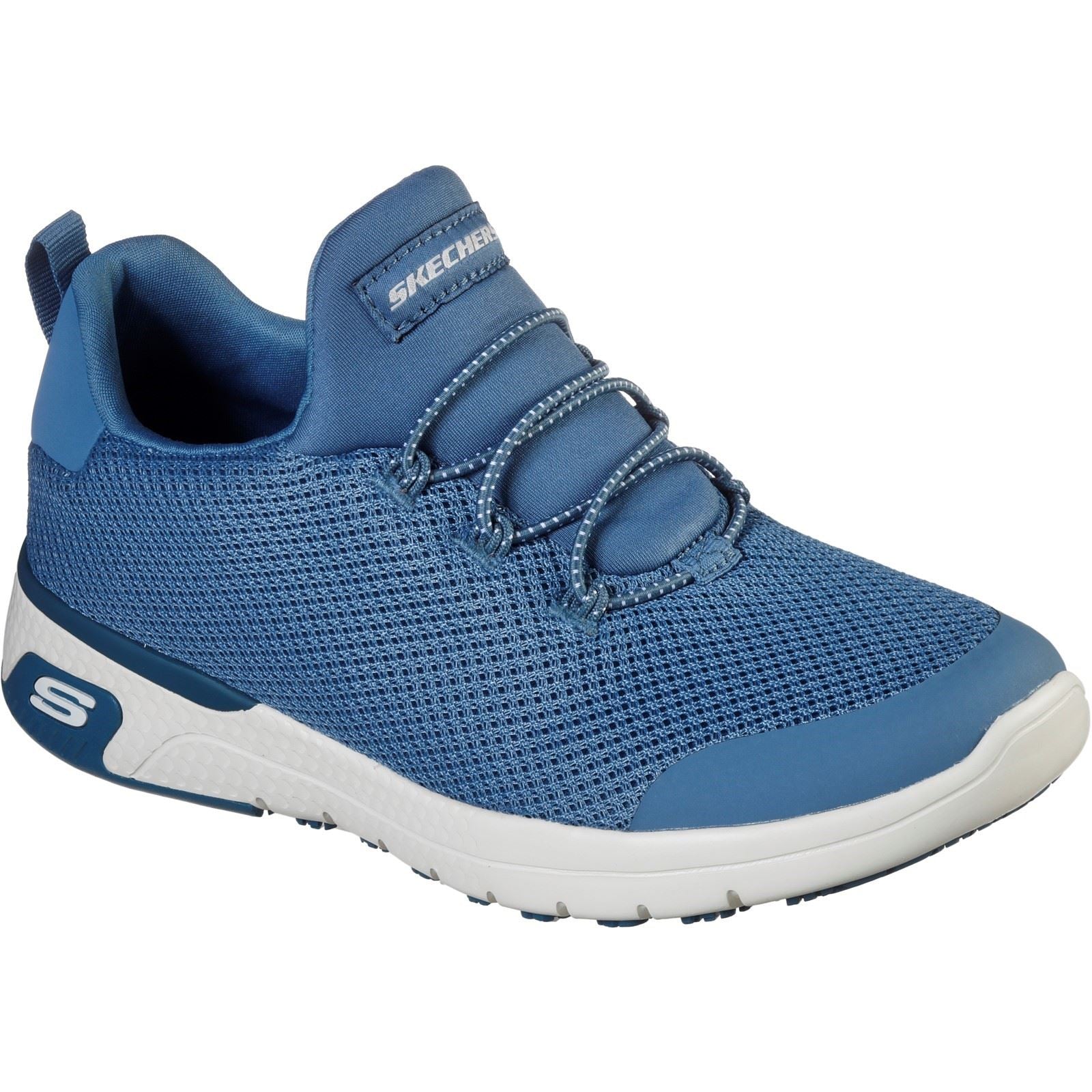 Skechers Workwear Marsing Waiola SR Mesh Damen Sportschuhe In Blau