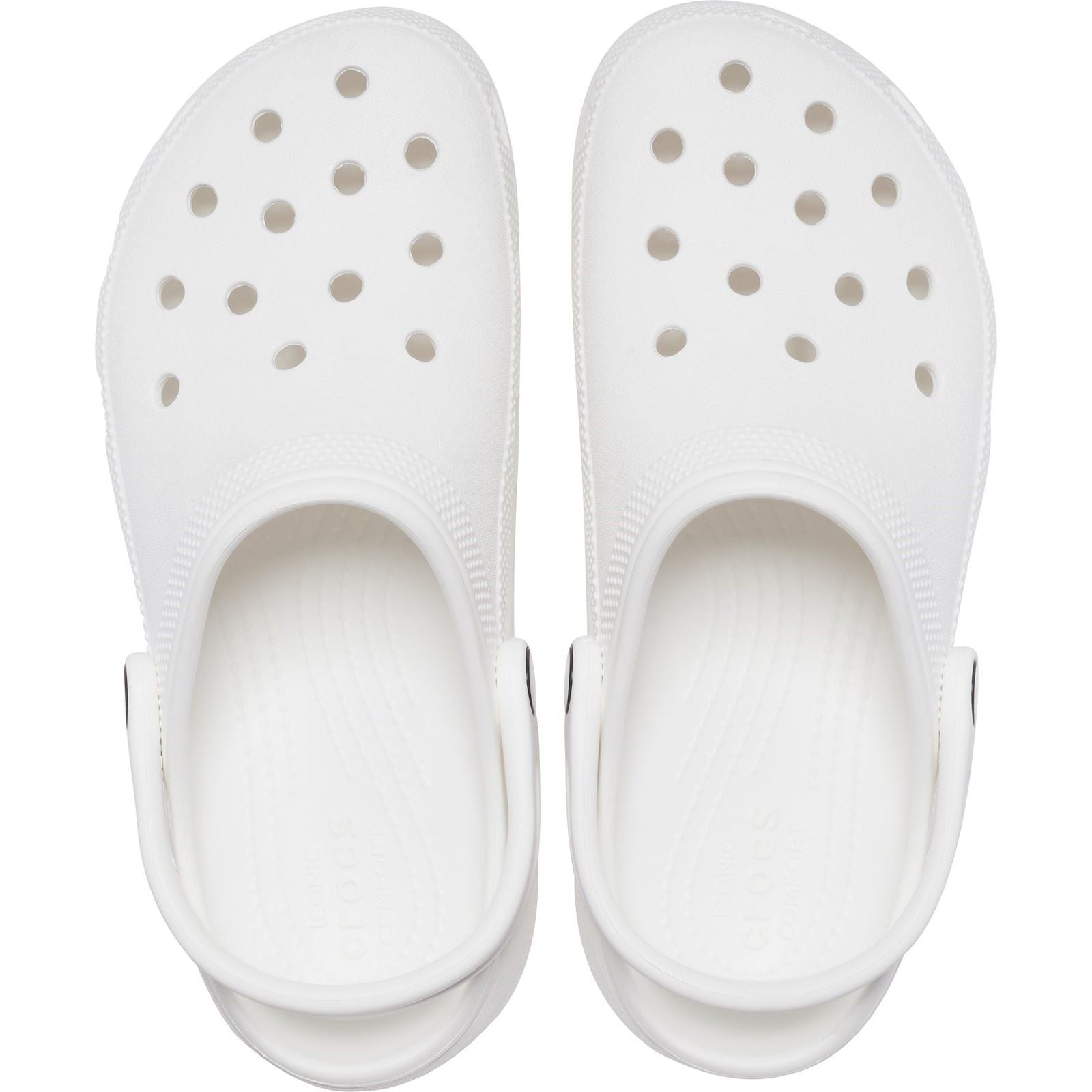 Crocs Classic Platform Damen Clogs Aus Thermoplastischem Material In Weiß
