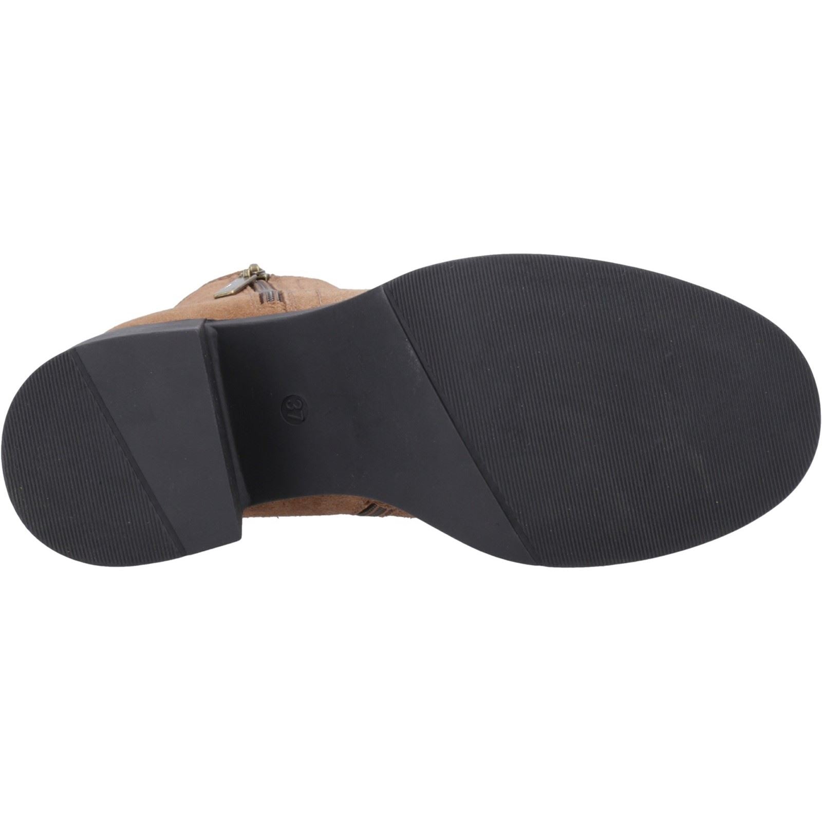 Hush Puppies Adele Damen Wildleder Stiefeletten mit Absatz in Braun