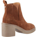 Hush Puppies Felicia Damen Stiefeletten mit Absatz in Camel Wildleder
