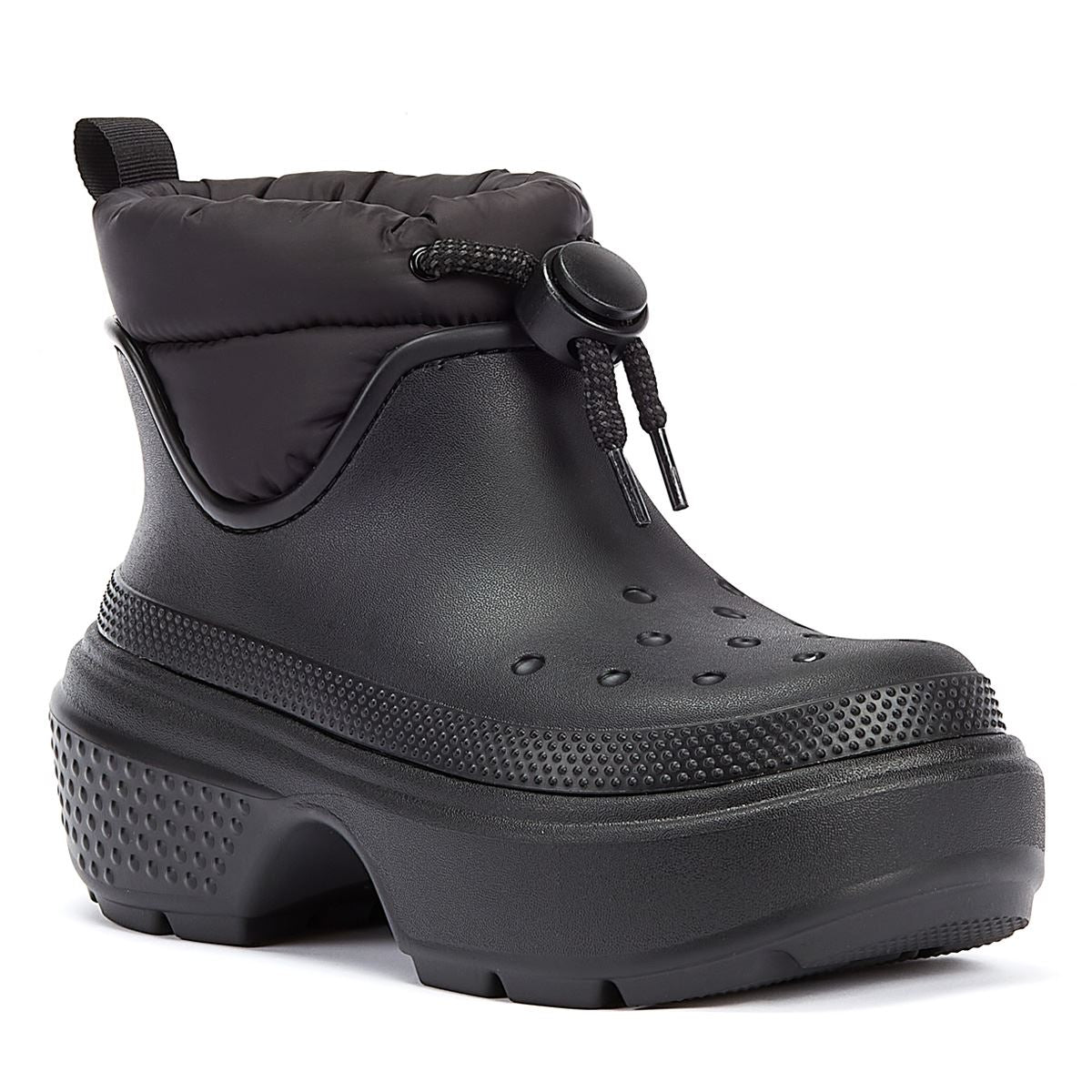 Crocs Stomp Puff Stiefel Für Damen In Schwarz