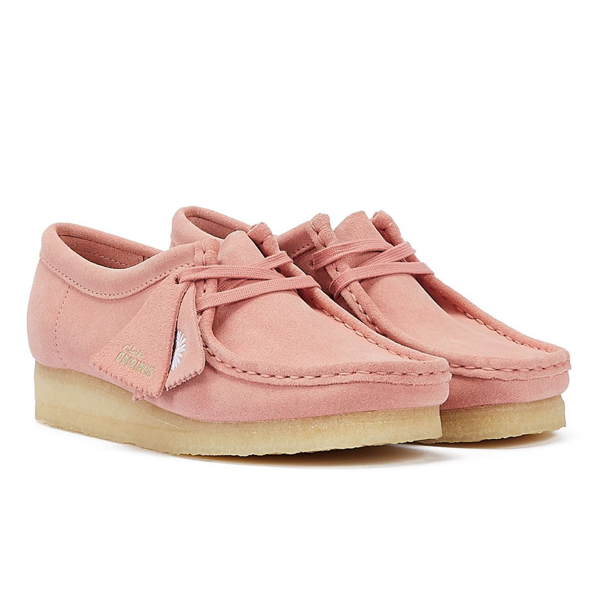 Clarks Originals Wallabee Damen Wildlederschuhe In Altrosa