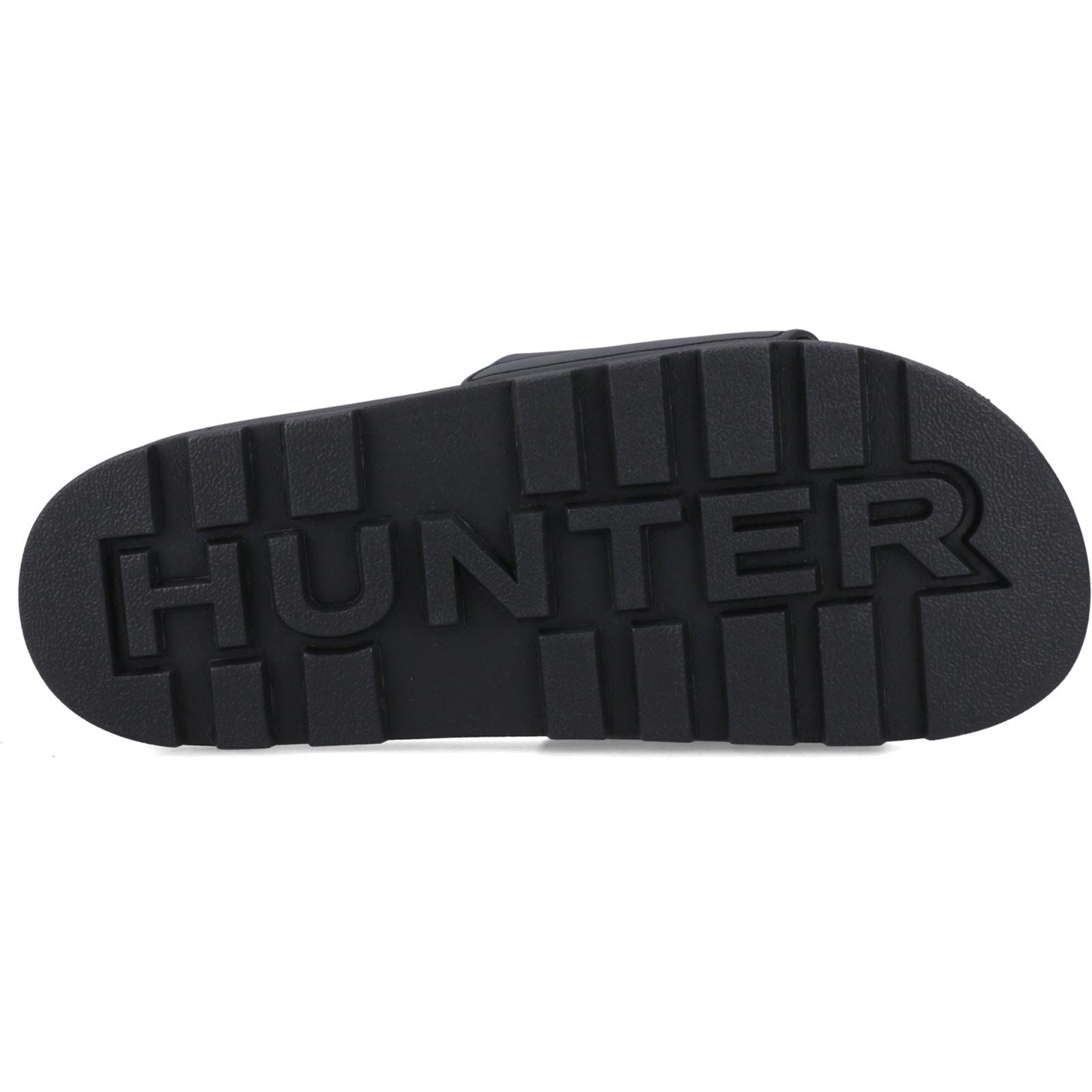 Hunter Core Embossed Slider Polyester Schwarze Farbe Slides