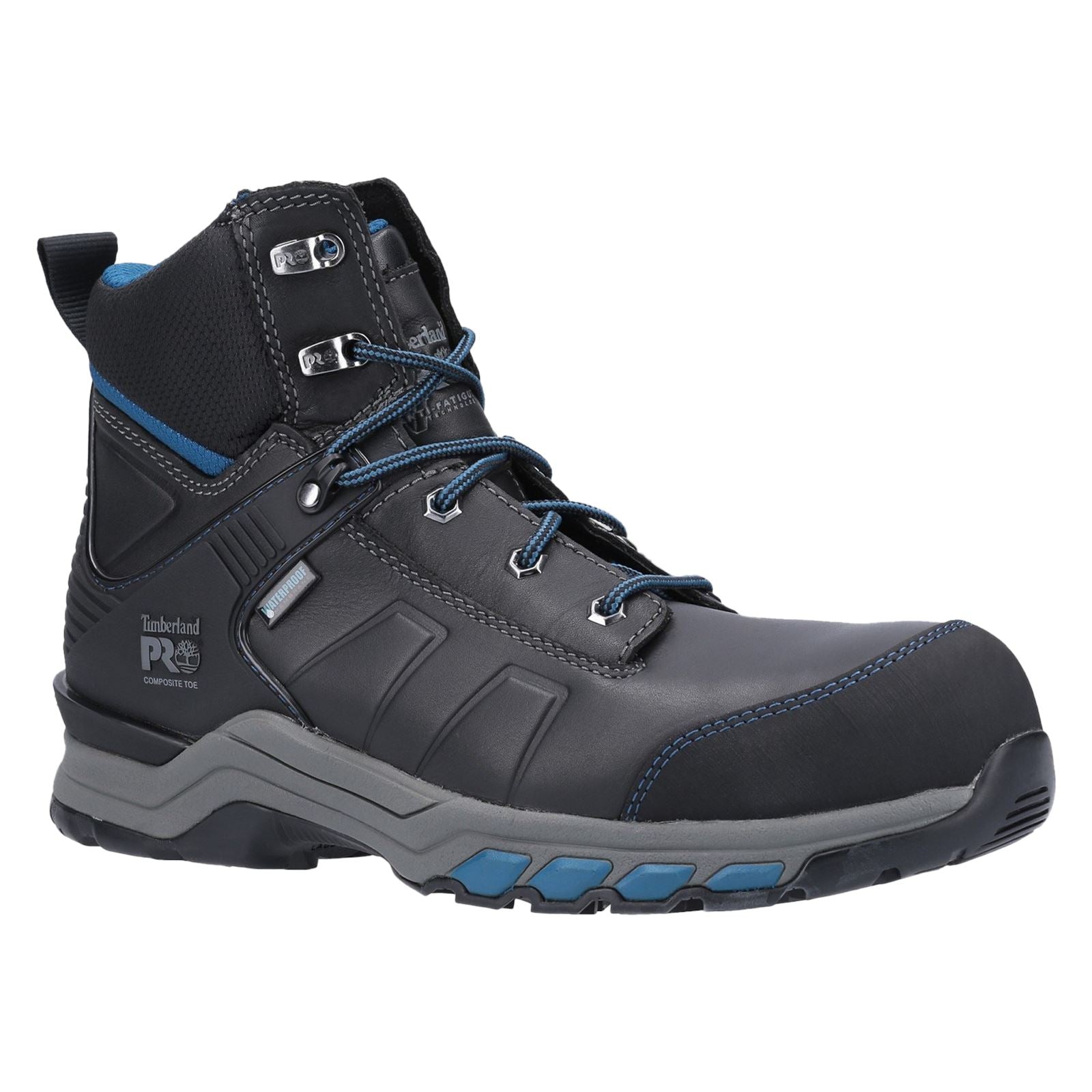 Timberland Pro Hypercharge Arbeitsschuhe Aus Leder Schwarz/Türkis