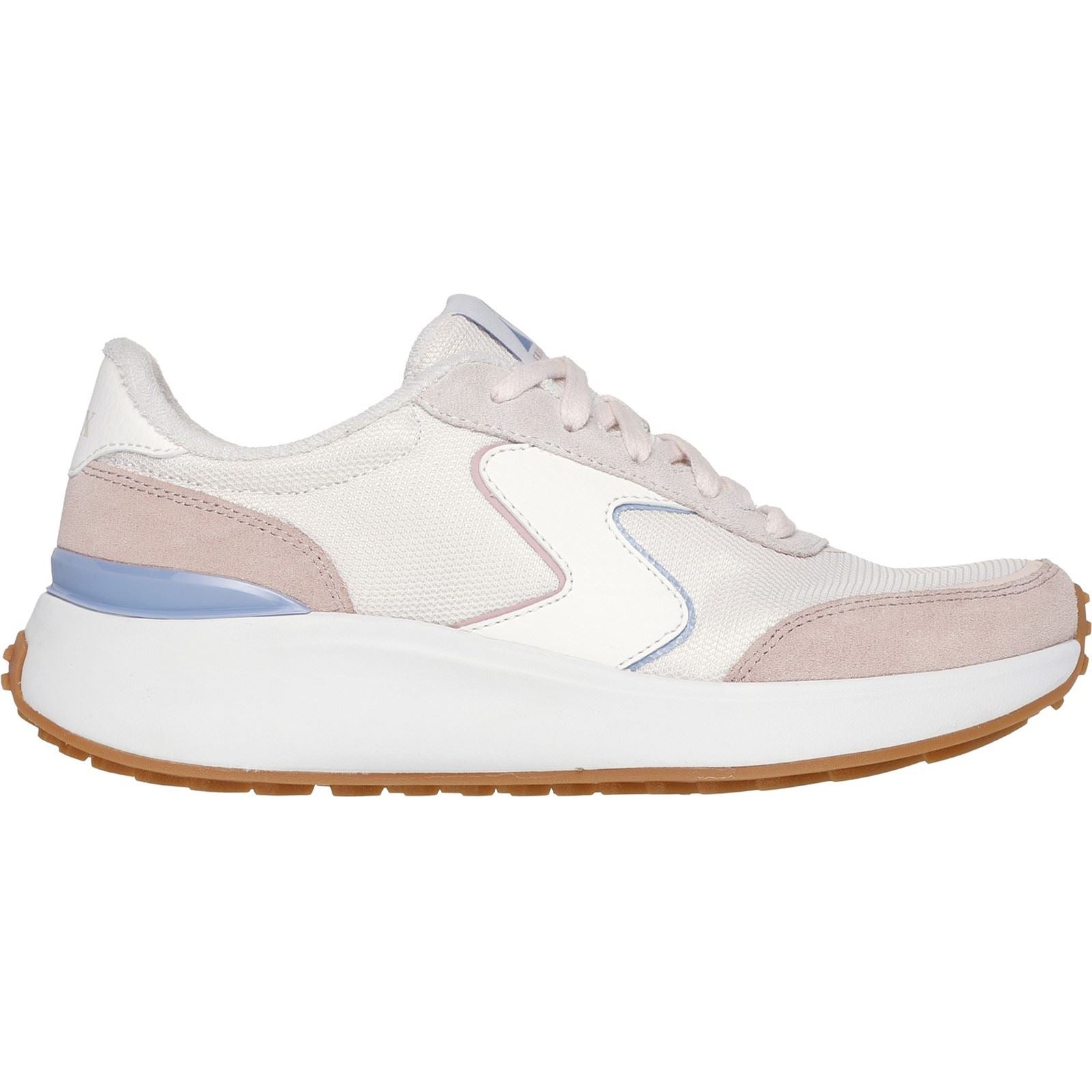 Skechers BLVD Retro Runner Damen Sneaker Aus Hellem Rosa/Lila-Leder