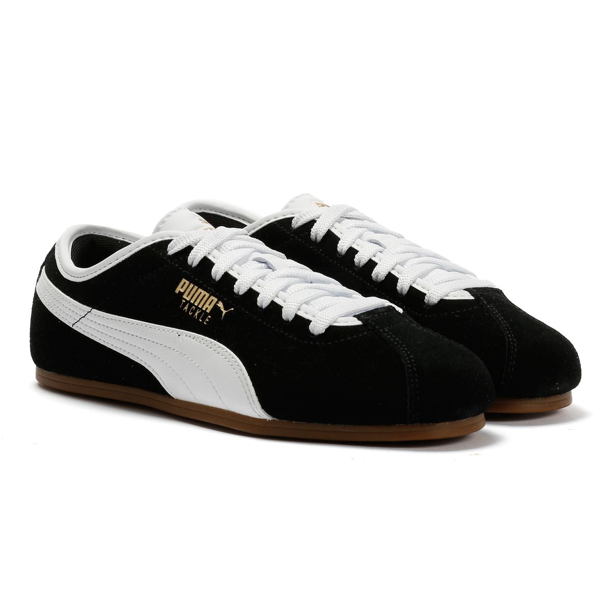 Puma Tackle Wildleder Damen Schwarz Sneakers