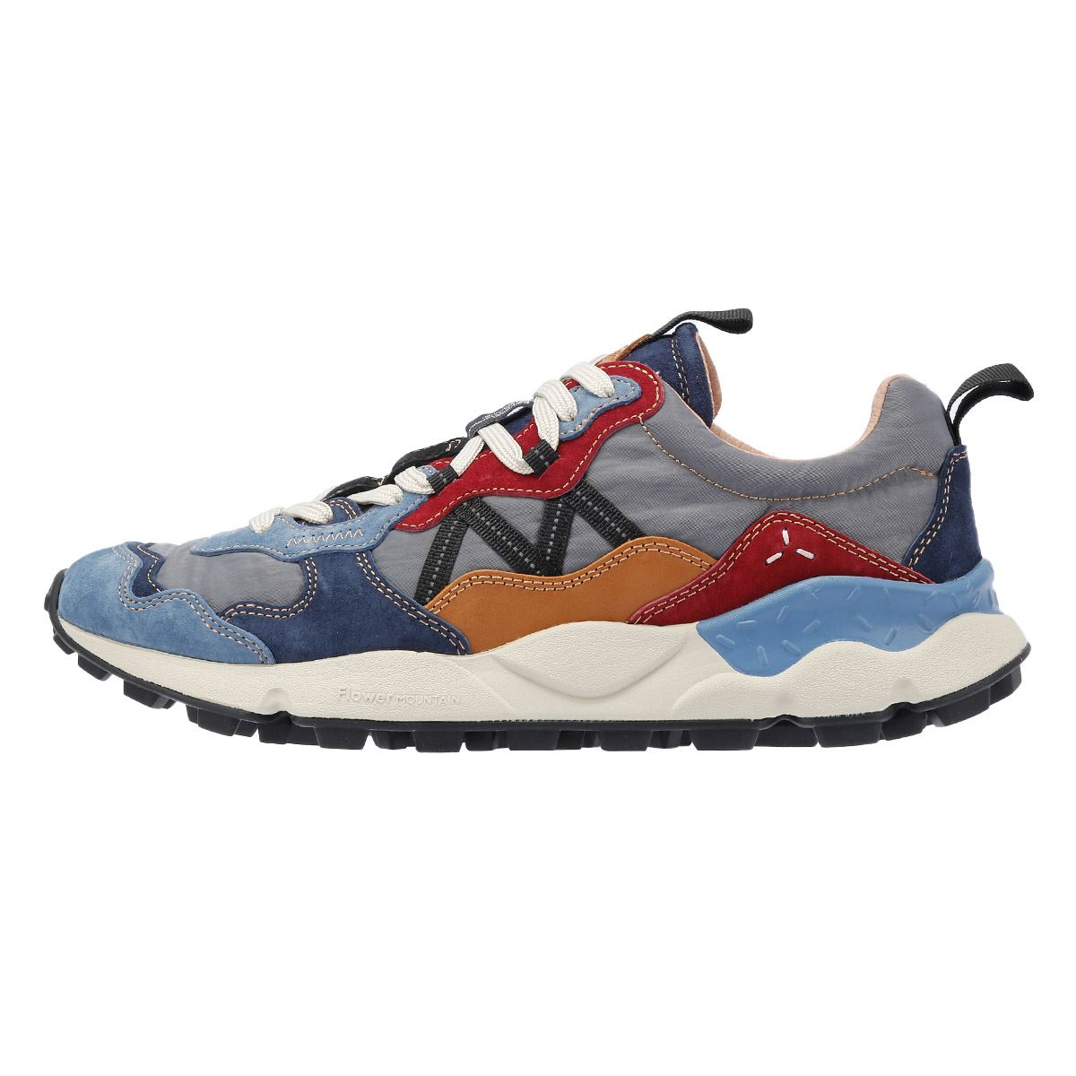 Flower Mountain Lenzan Herren Sneaker Aus Blauem Wildleder
