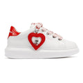 Karl Lagerfeld Kapri Valentine Pendant Damen Sneaker Aus Weißem Leder