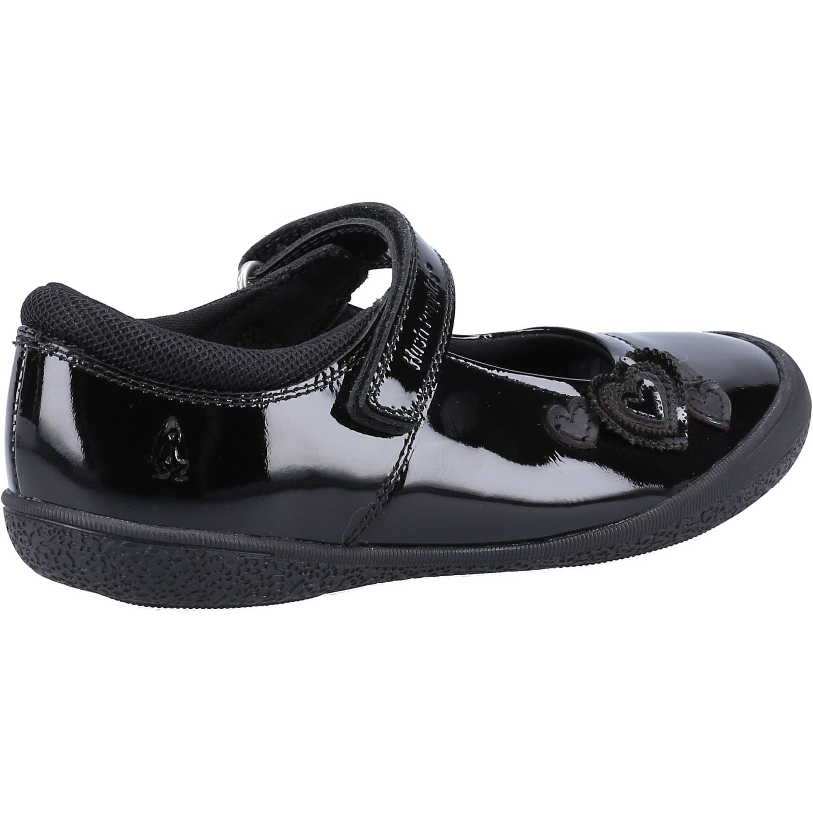 Hush Puppies ROSANNA PATENT JUNIOR Mädchenschuhe Aus Schwarzem Leder