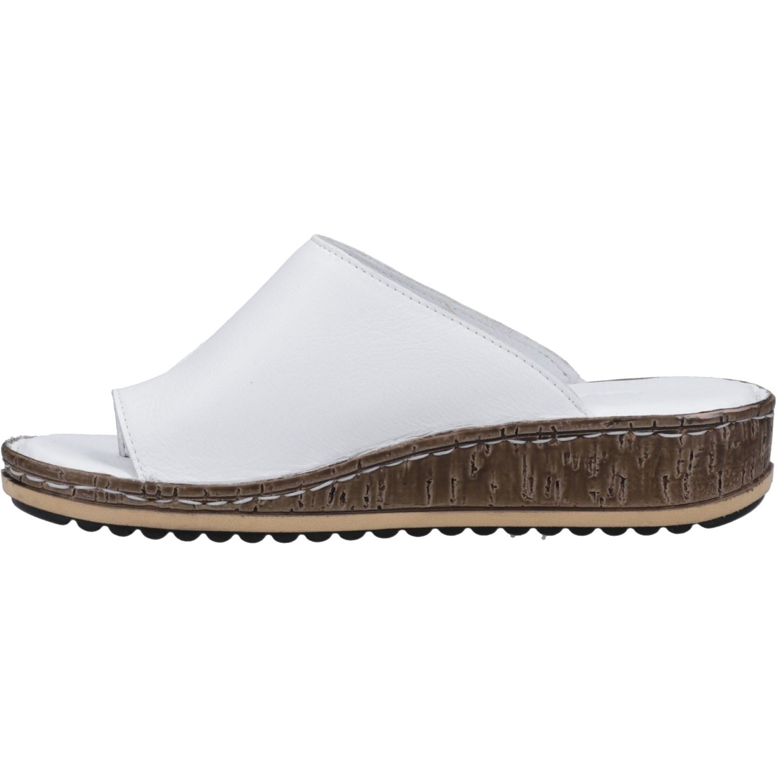 Hush Puppies Elissa Toepost Damen Sandalen Aus Wildleder In Weiß
