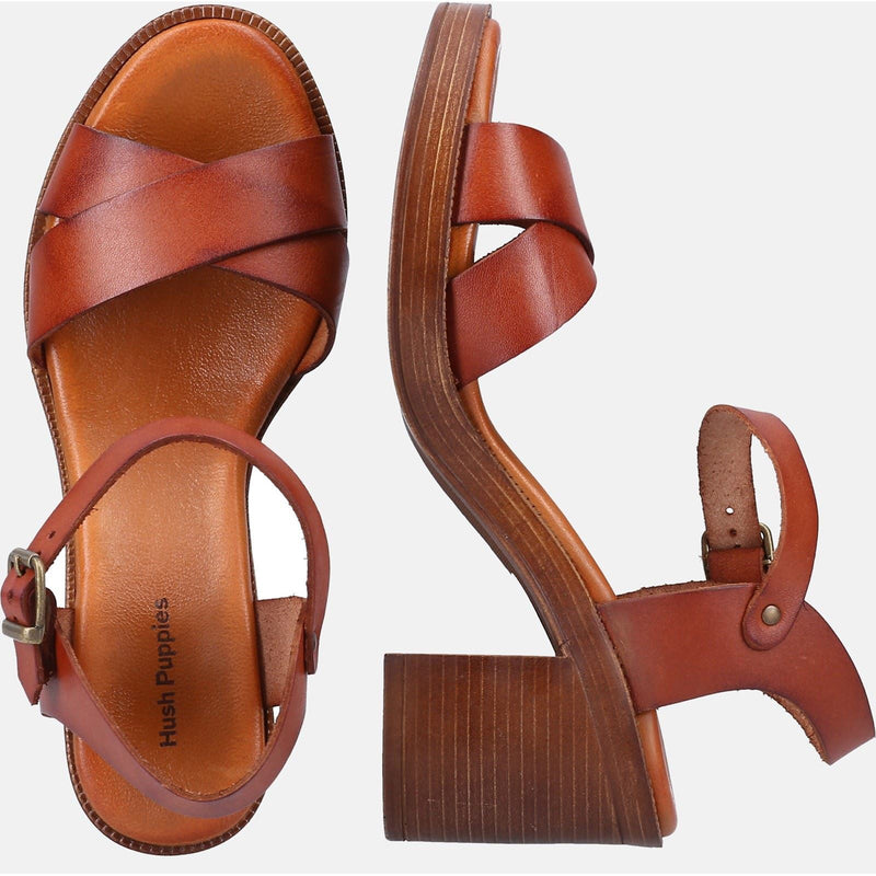 Hush Puppies Georgia Damen Sandalen Aus Leder In Tan