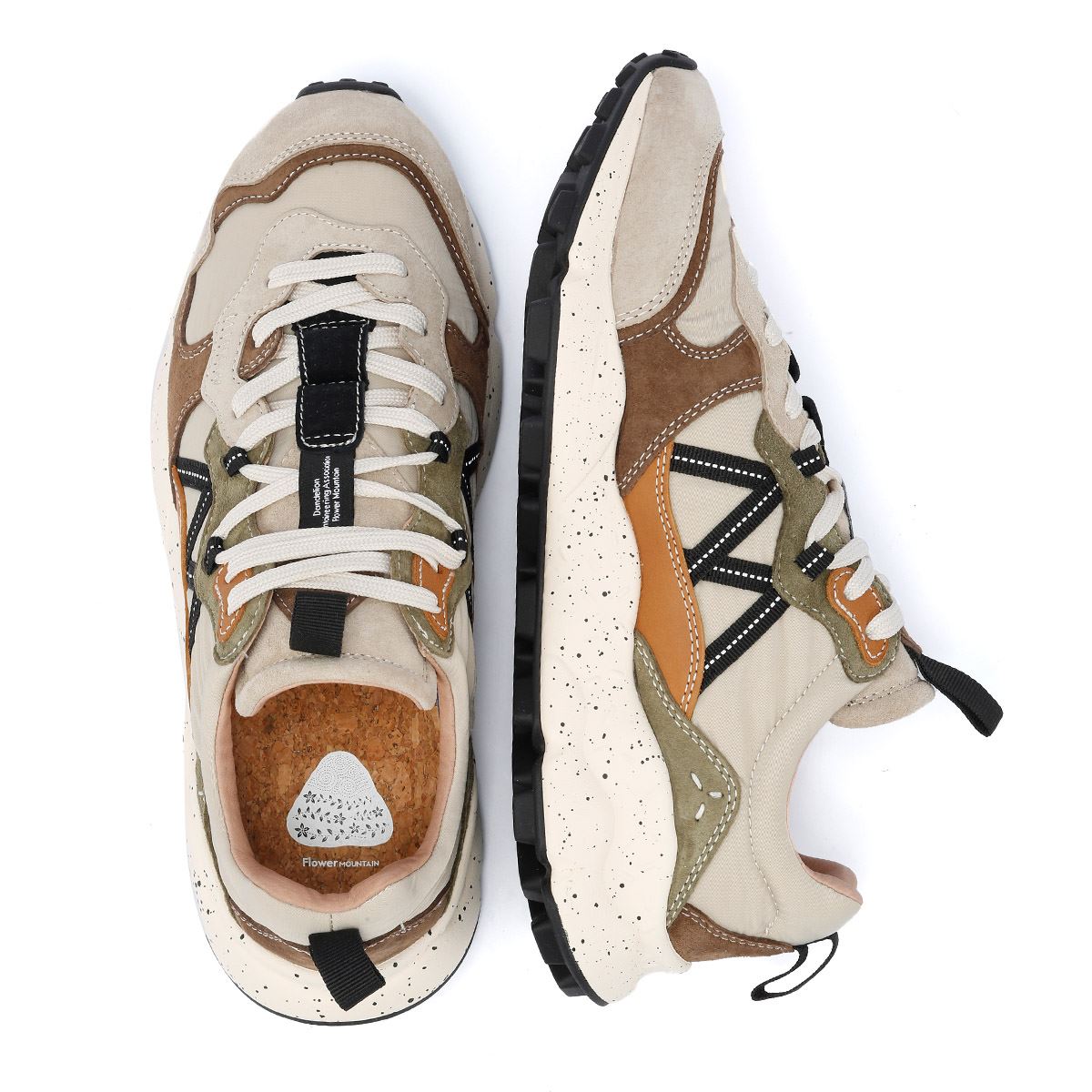 Flower Mountain Lenzan Wildleder Herrensneaker In Beige