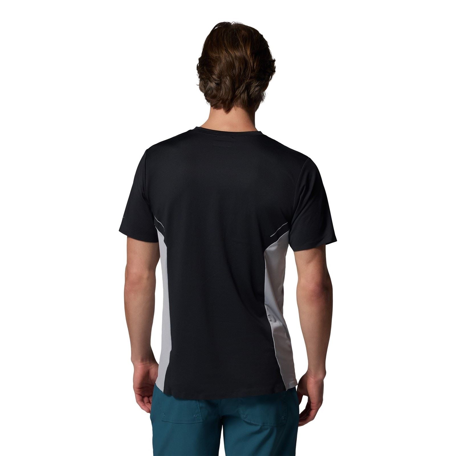 Columbia Three Pitch SS Crew Polyester Herren Schwarze Farbe Sport-T-Shirts