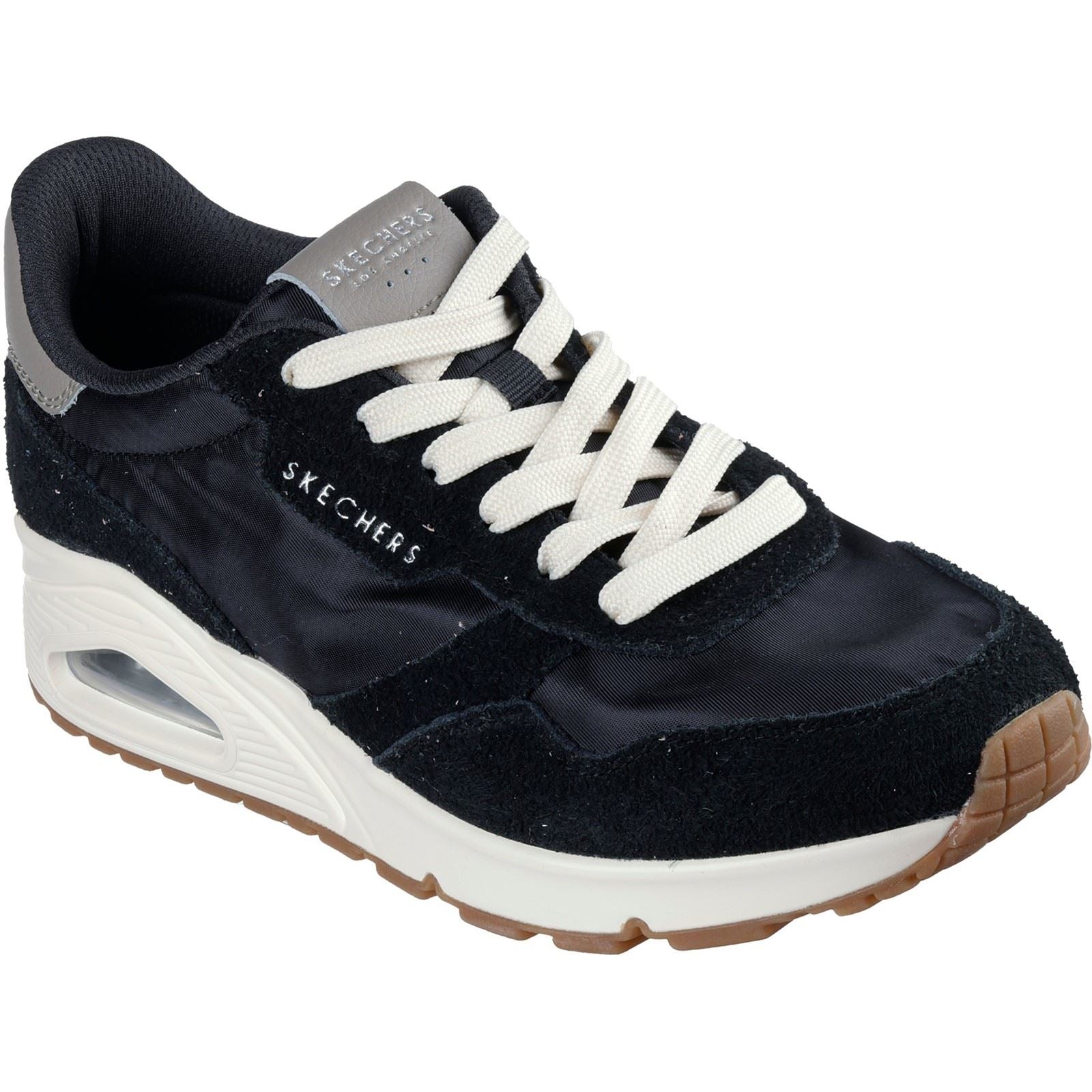 Skechers Uno Vintage Dayz Damen Sneaker Aus Schwarzem Leder