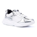 Hugo Leon Tennis Damen Silberne Sneaker