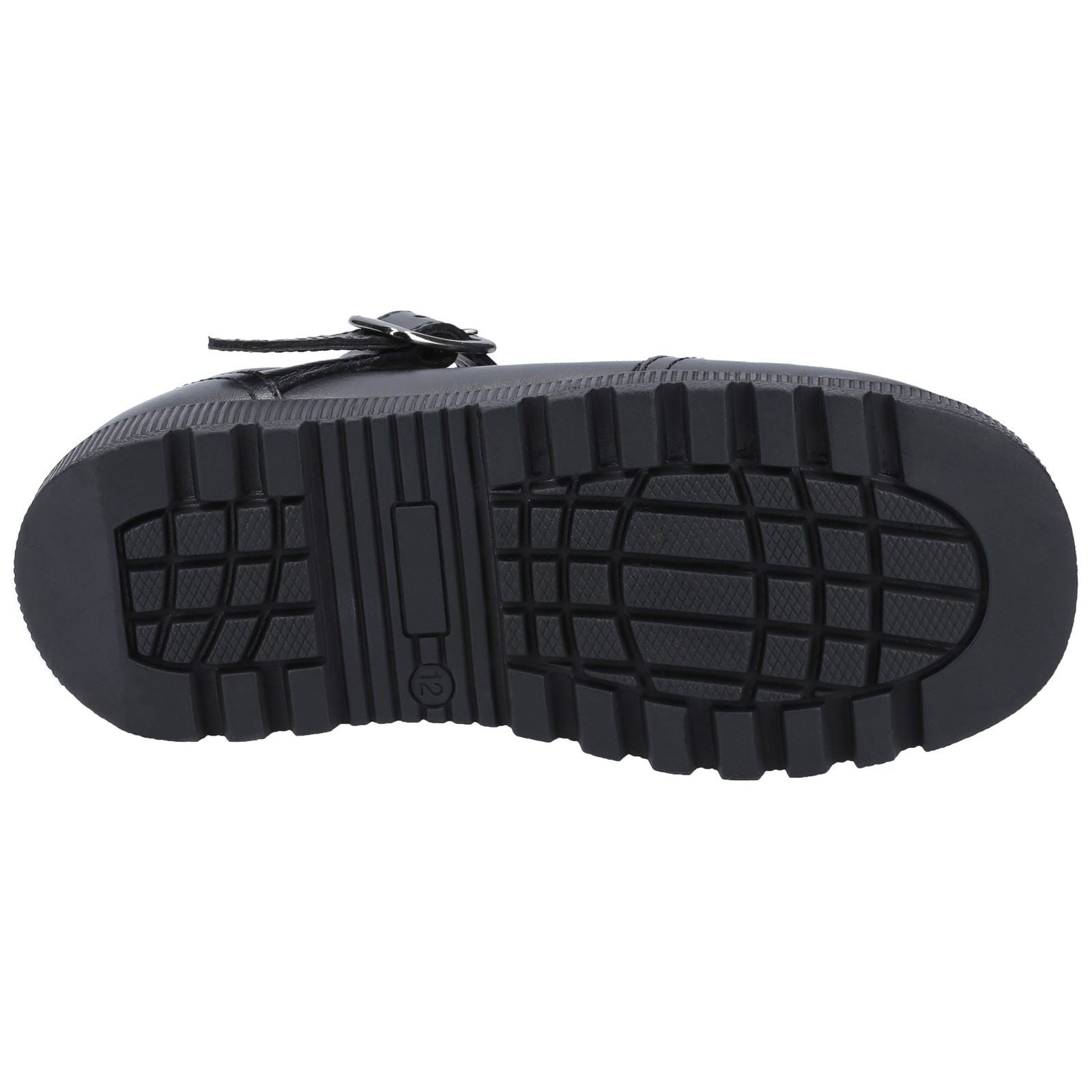 Hush Puppies Kerry Senior Mädchenschuhe Aus Schwarzem Leder