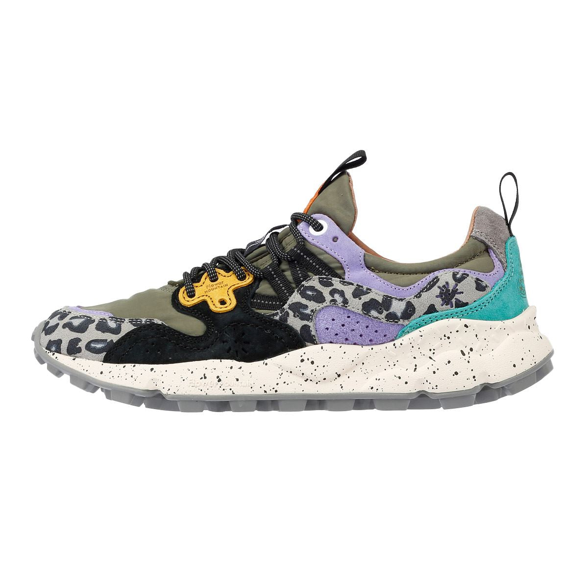 Flower Mountain Yamano 3 Wildleder Military/ Hellgrün/ Gelb Sneakers