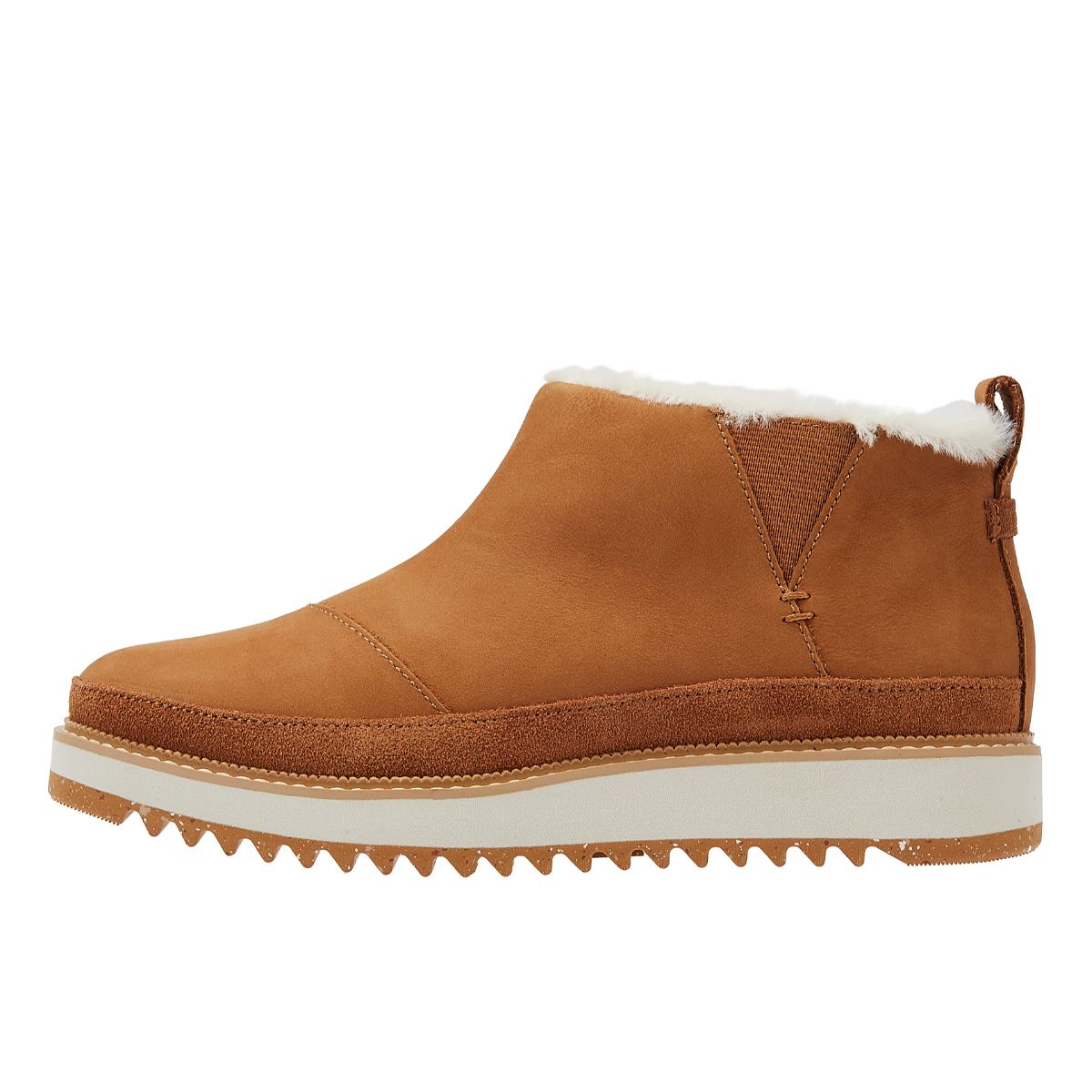 TOMS Marlo Geölte Nubuk Damenstiefel In Braun.