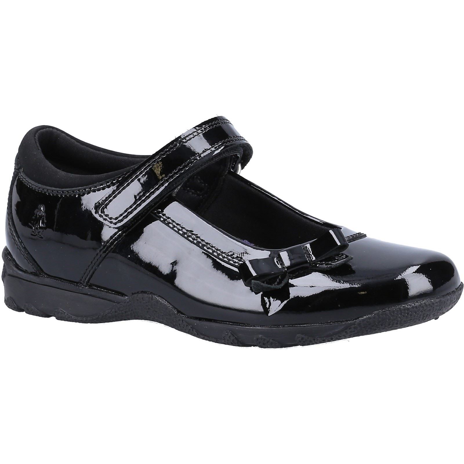 Hush Puppies CARRIE SCHOOL SHOE SNR Mädchenschuhe Aus Schwarzem Leder