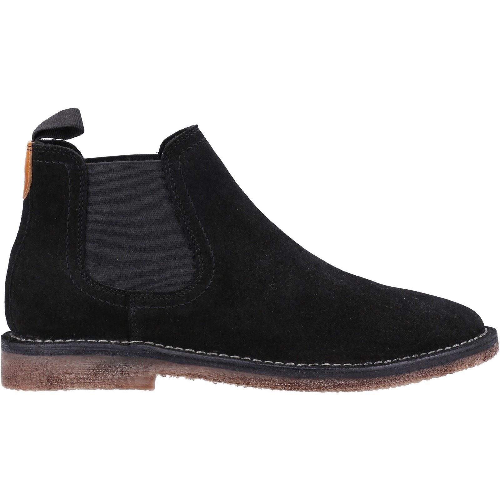 Hush Puppies Shaun Wildleder Herren Schwarze Stiefel