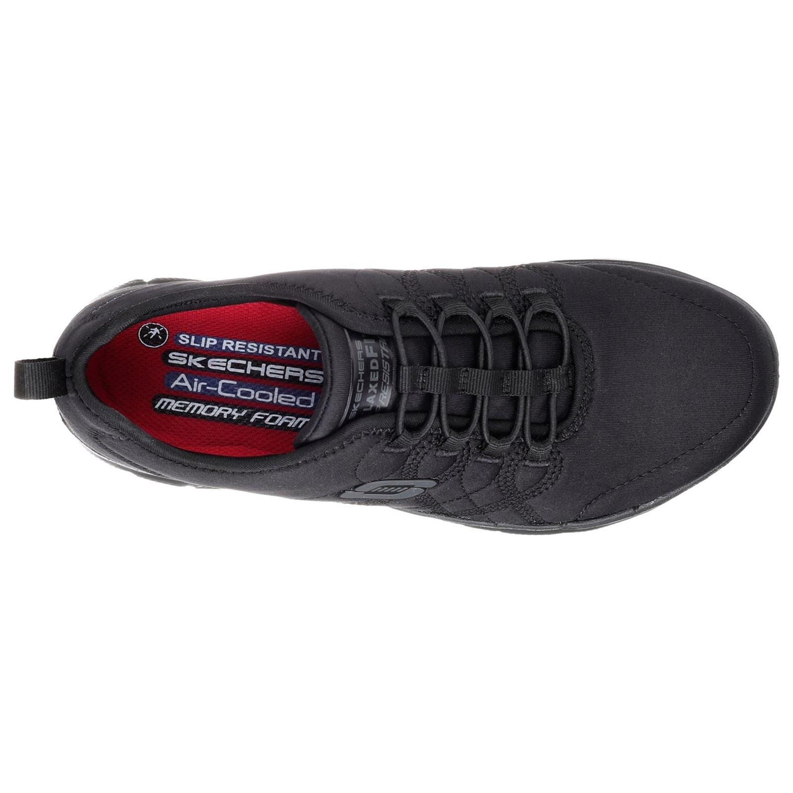 Skechers Workwear Ghenter Srelt Polyester Damen Schwarze Sicherheits-Sneaker