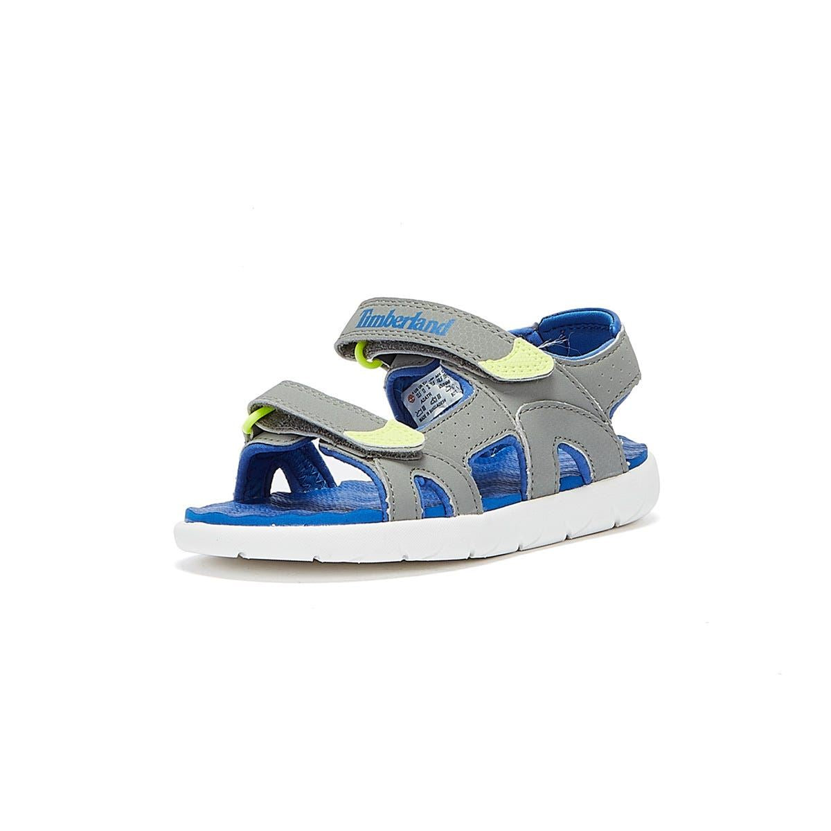 Timberland Perkins Row 2-Riemen Kleinkinder-Sandalen In Grau