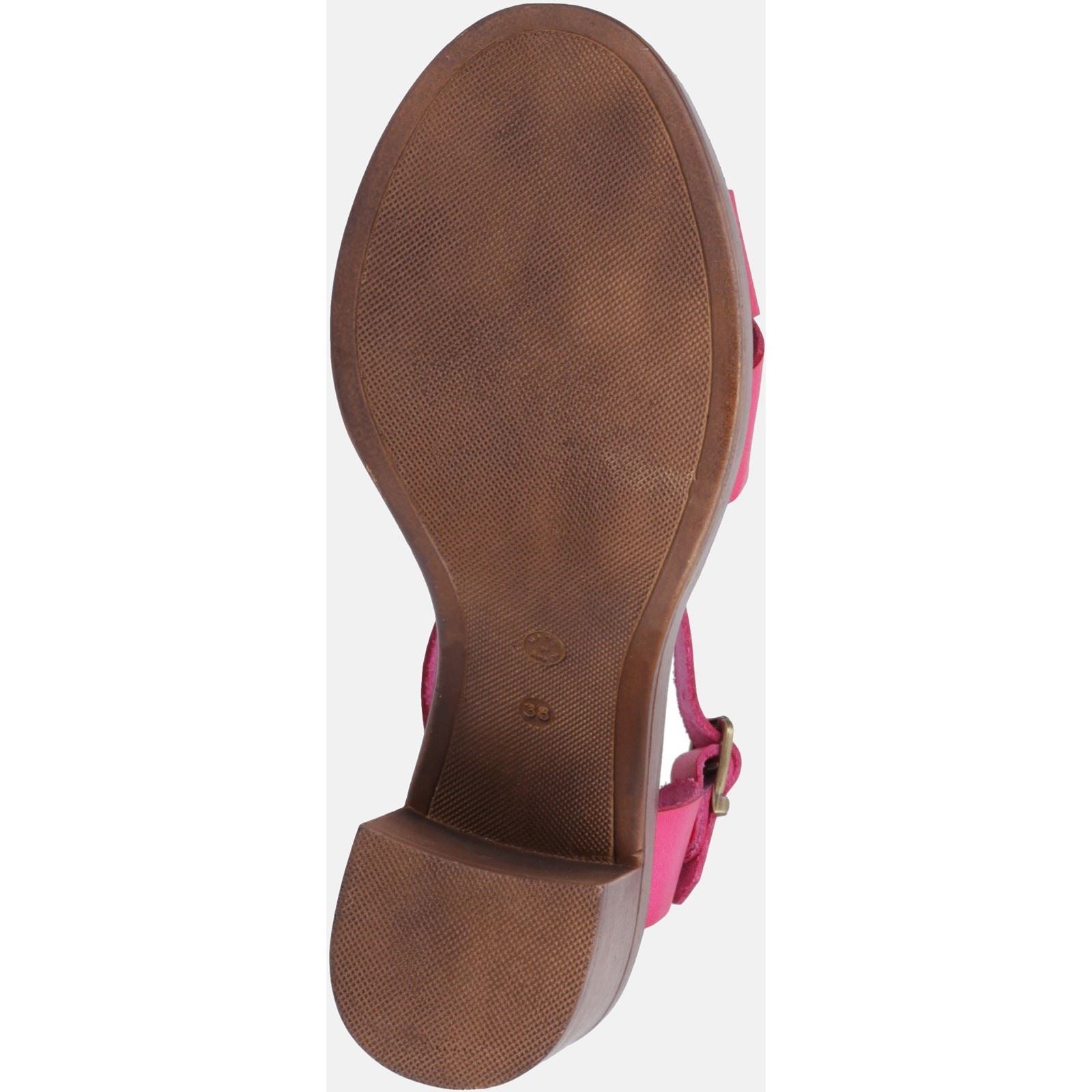 Hush Puppies Georgia Damen Sandalen Aus Rosa Leder