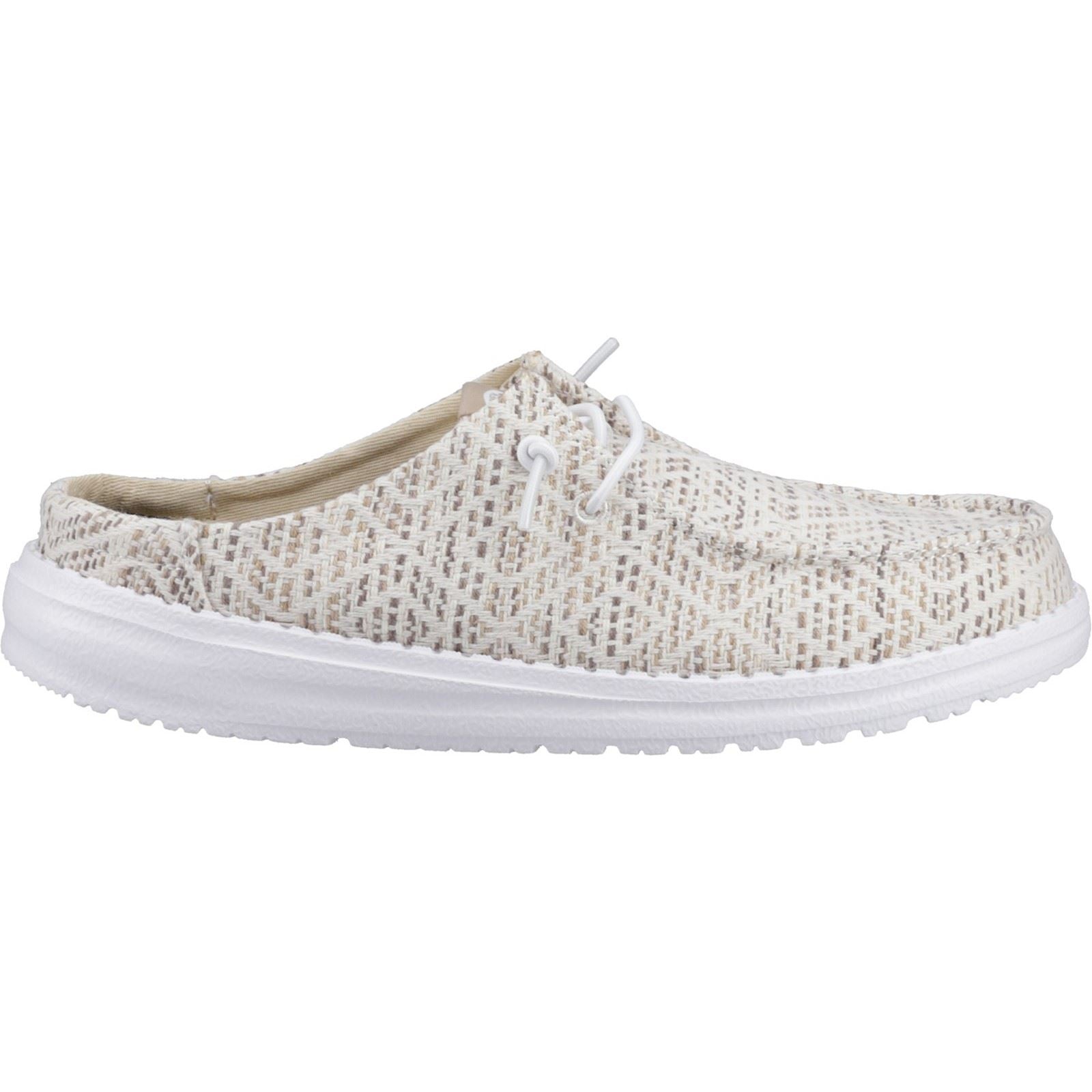 HEYDUDE Wendy Slip Surf Baja Polyester Mischung Damen Tan/Multi Pantoletten