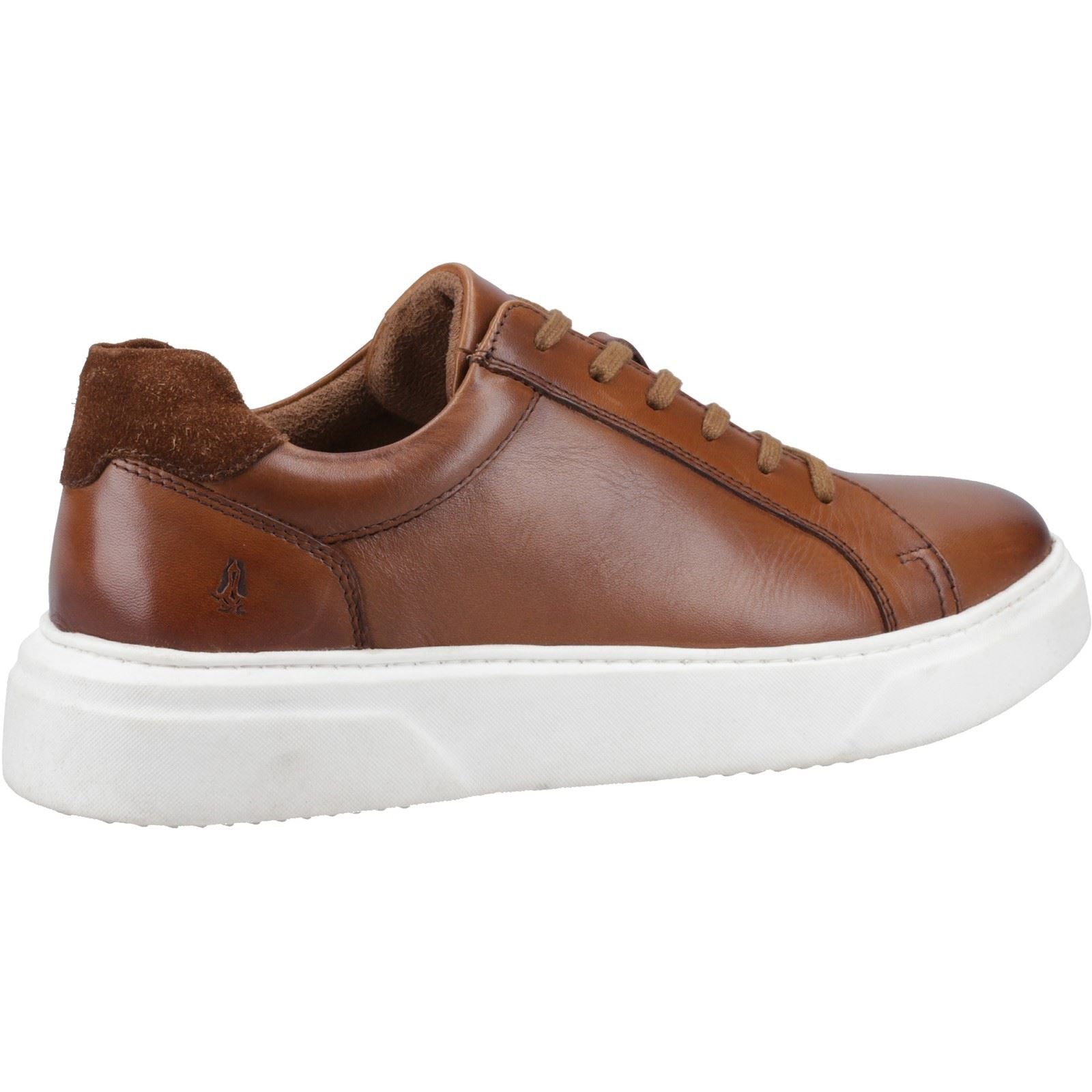 Hush Puppies Whelan Herren Turnschuhe Aus Tan Leder