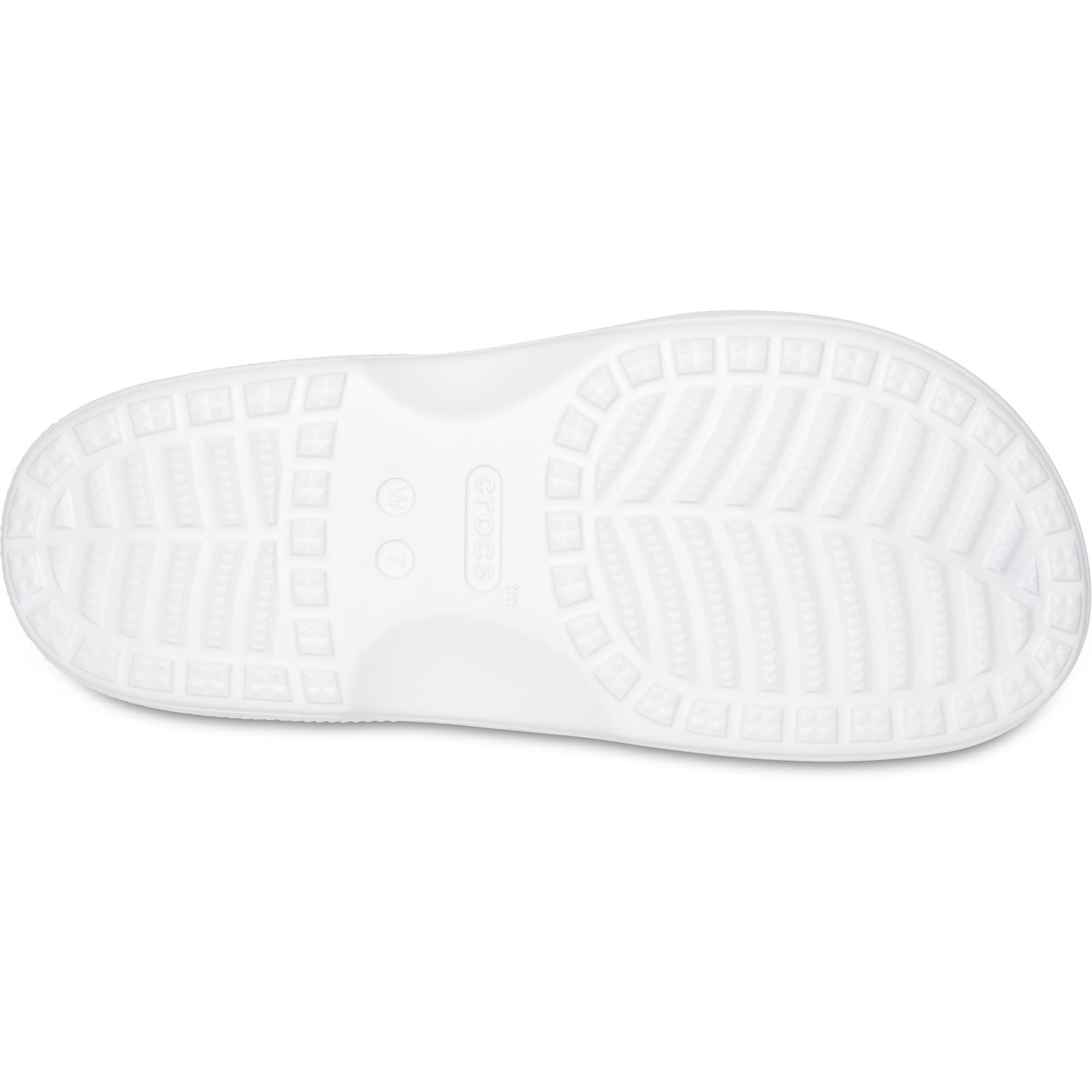 Crocs Classic Slide Thermoplastische Damenweiße Pantoletten