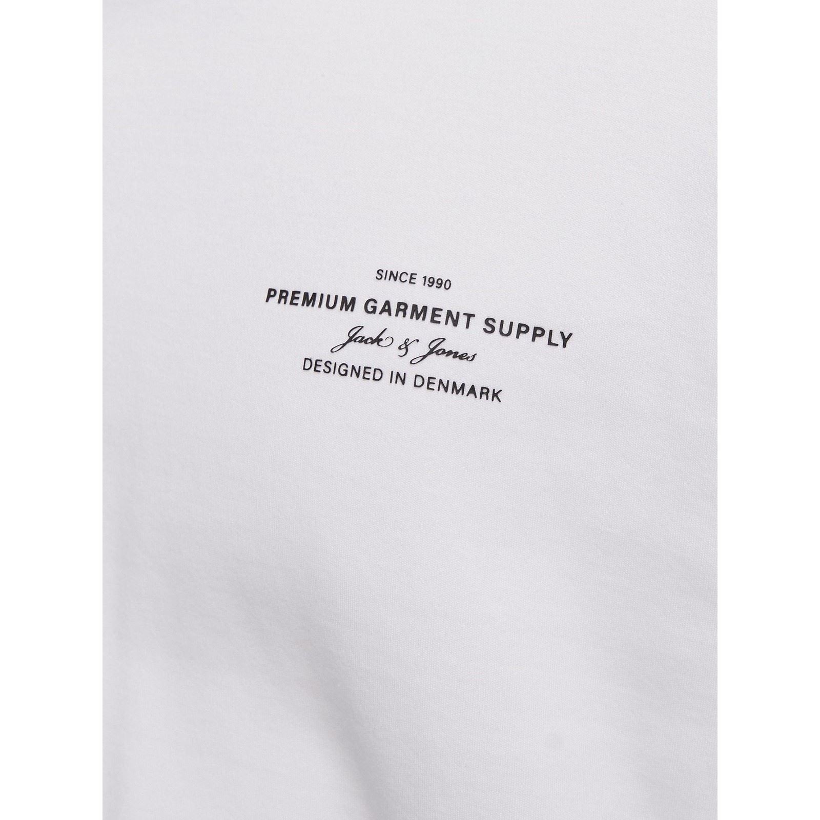 Jack & Jones Chad Branding Baumwolle Herren Weiße Kurzarm T-Shirts