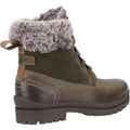 Cotswold Evenlode Leder Damen Khaki Winter Knöchelstiefel