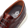 Base London Wing Herren Derby Schuhe Aus Gebranntbraunem Leder