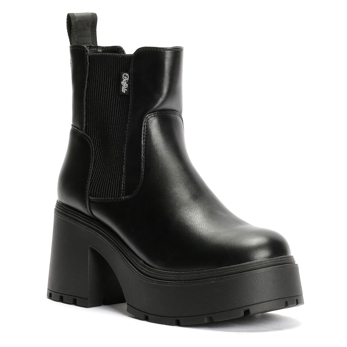 Buffalo Mila Chelsea Damen Schwarze Stiefel