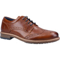 Hush Puppies Jayden Leder-Herren-Tan-Brogues-Schuhe