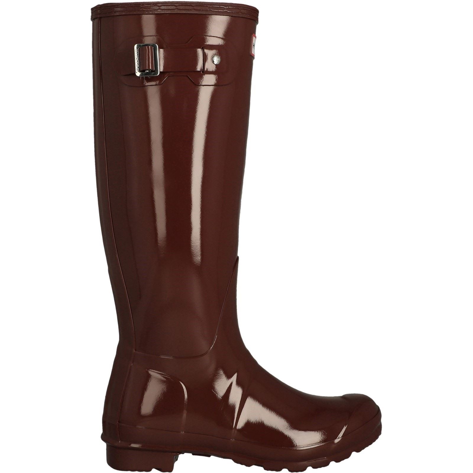 Hunter Original Tall Gloss Gummistiefel Für Damen In Gedämpftem Beerenfarben